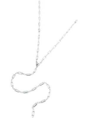 ModaSize Taşlı Y Kolye - Gümüş