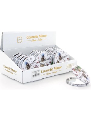 Dinç Store 44 Taşlı Istanbul Tasarımı El Aynası Ince ALK2921 DINÇSTORE-4522