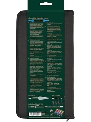 Dürer 160316 Sulu Boya Kalemi, 30'lu Fermuarlı Kılıf