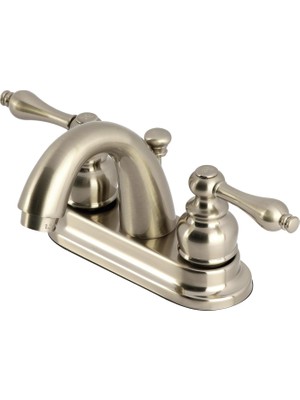 KB5618AL Restorasyon 4 Inç Lavabo Bataryası, Fırçalanmış Nikel