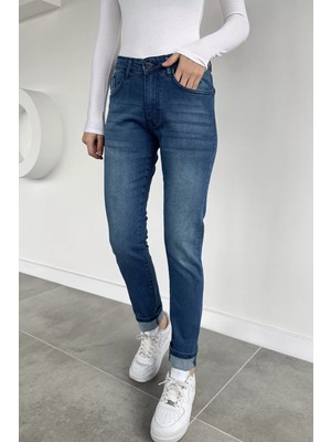 Gülseli Kadın Likralı Jean Kot Pantolon P-00019658