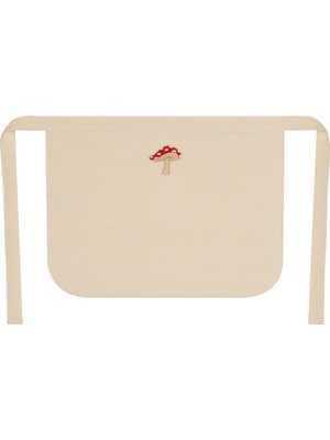 %100 Pamuk Hambez Çocuk Mutfak ve Etkinlik Önlüğü - 6-8 Yaş - Nakışlı Çift Kat