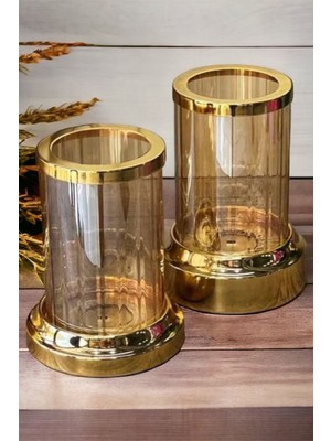 Gilli Store Dekoratif Obje ve Biblo 2'li Şamdan Mumluk