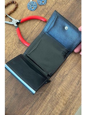 Tesbihkenti Mekanizmalı Kahverengi Kartlık Cüzdan