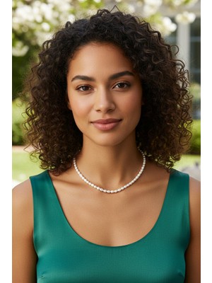 Taş Uzmanı Oval Apra Şekilli Gerçek Istridye Incisi, Doğal Gerçek Inci Kolye, Barok Doğal Gerçek Inci Kolye