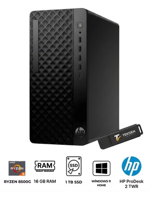 HP Amd Ryzen 5 8500G | 16 GB Ddr5 Ram | 1 Tb SSD | Windows 11 Home | Masaüstü Bilgisayar