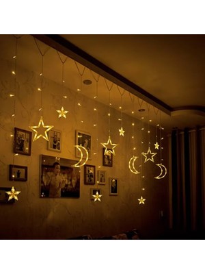 Evimdeyokyok Ay Yıldız Perde LED Gün Işığı Mz-16-10
