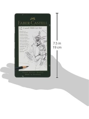 9000 Dereceli Kurşun Kalem Seti, 12’li (8b, 6b, 4b, 2b, B, Hb, F, H, 2h, 3h, 4h, 5h), Naturel Siyah, Teknik Çizim ve Eskiz Için, Dayanıklı Uç, Sanat ve Grafik Çalışmaları