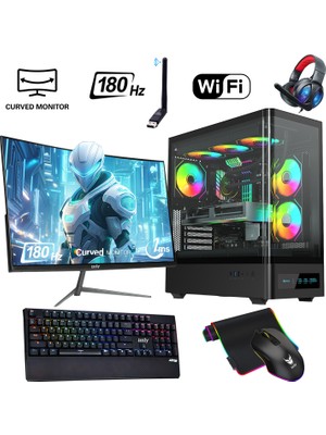 İzoly Ventus 506 x Ryzen 5 5500 32GB 512GB M.2 Nvme Rtx 3060 8gb 24" 180 Hz Oyuncu Masaüstü Bilgisayarı