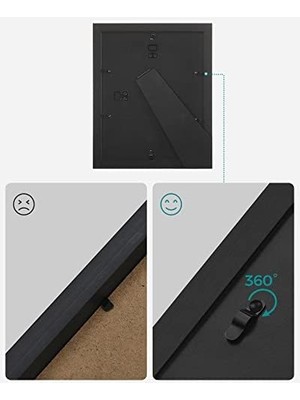 Resim Çerçevesi Seti 10'lu, 20 x 25 cm Boyutunda 2 Fotoğraf, 13 x 18 cm Boyutunda 4 Fotoğraf, 10 x 15 cm Boyutunda 4 Fotoğraf, Siyah