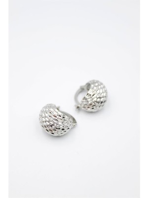 ModaSize Top Küpe - Gümüş