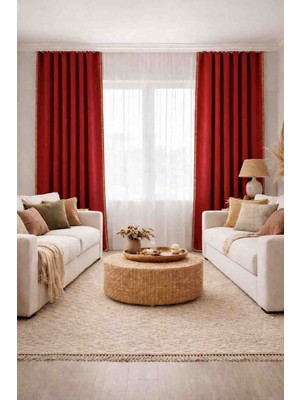 Arslan Deco Çoban Dikişli Dekoratif Polar Perde – Bohem & Modern Salonlar Için Özel Tasarım *pilesiz- Tek Kanat