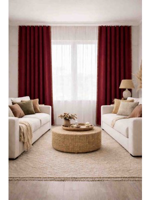 Arslan Deco Çoban Dikişli Dekoratif Polar Perde – Bohem & Modern Salonlar Için Özel Tasarım *pilesiz- Tek Kanat