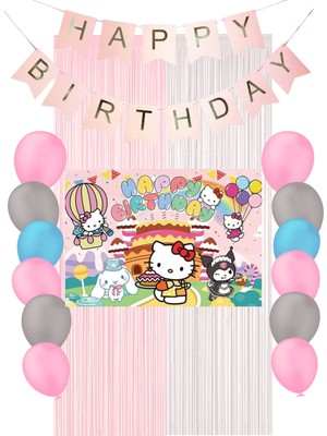 Hello Kitty Doğum Günü Parti Malzemeleri Süsleri Mixxi Set Friends
