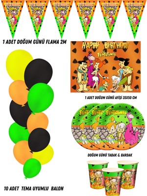 Taş Devri Bam Bam Çakıl Kişilik Doğum Günü Parti Malzemeleri Süsleri