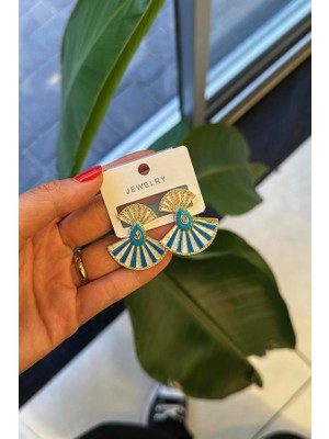 ModaSize Yelpaze Küpe - Altın