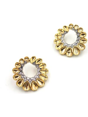 ModaSize Özel Seri Taşlı Küpe - Altın