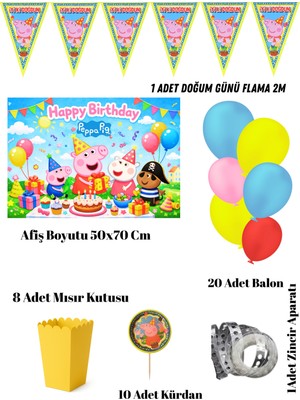 Peppa Pig Doğum Günü Parti Seti