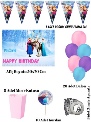 Frozen Doğum Günü Parti Seti