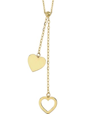 Hakan Mücevherat Kalp 14 Ayar Altın Kolye