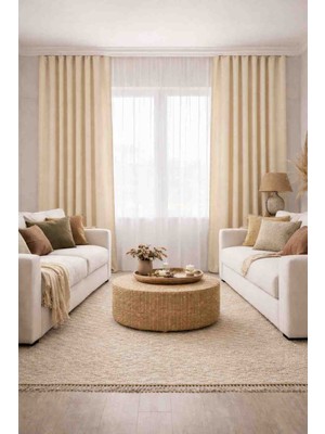 Arslan Deco Çoban Dikişli Dekoratif Polar Perde – Bohem & Modern Salonlar Için Özel Tasarım *pilesiz- Tek Kanat