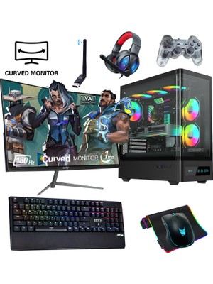 İzoly Ventus 501 x I5-10400F 16GB 512GB M.2 Nvme Rtx 3060 8gb 24" 180 Hz Oyuncu Masaüstü Bilgisayarı