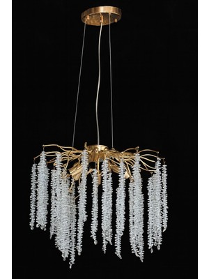 LED Yeni Model 50 cm Ağaç Kristal Lüx Salon Avize