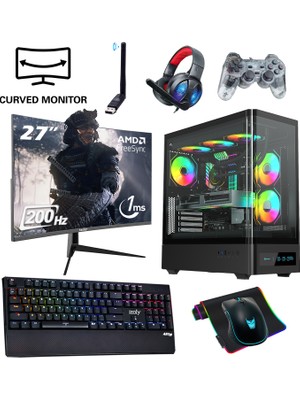 İzoly NextGen J-X Ryzen 5 7500F 32GB 1TB M.2 NVMe RTX 5060Ti 8GB 27″ 240HZ 240mm Sıvı Soğutma Oyuncu OEM Paketi