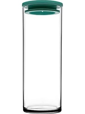 Breakfast Club Yeşil Plastik Kapakli Cam Kavanoz, Şeffaf, 120 cc