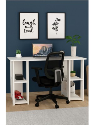 Belirtilmemiş Zen Kitaplıklı Çalışma Masası - Bilgisyar Masası