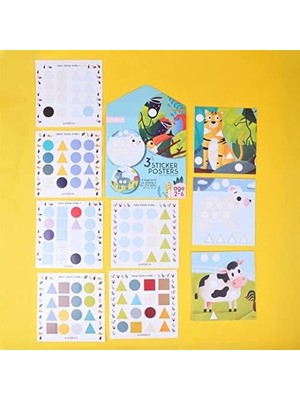 3'lü Habitat Poster - Orman, Kutup ve Çiftlik Arkadaşları Kitap