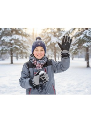 Miniko Kids Kitti 421-015 4-7 Yaş Kar Kayak Eldiveni