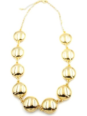 ModaSize Metal Şekilli Kolye - Altın