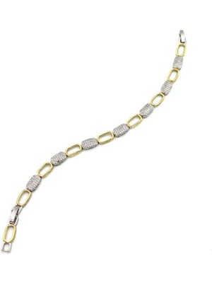 ModaSize Zirkon Taşlı Bileklik - Gümüş