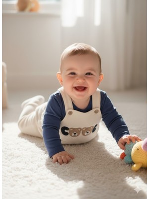 ruhaay Çocuk Mevsimlik Bahçivan Model Pançi Nakışlı 2li Takım