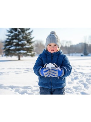 Miniko Kids Kitti 421-015 4-7 Yaş Kar Kayak Eldiveni