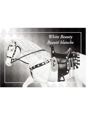 The Trail Of Painted Ponies Beyaz Güzellik At Figürü, 5,5 Cm, Çok Renkli