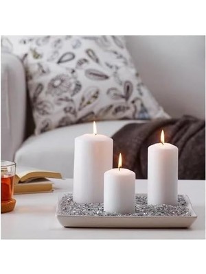 Kulört Dekoratif Kırma Cam, Beyaz