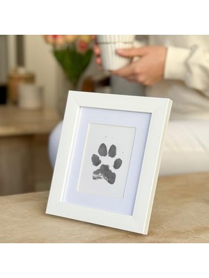 Tekli Evcil Hayvan Pati Izi ve Fotoğraf Çerçevesi - Kedi Köpek ve Kuş ile Uyumlu - Sadece Çerçeve