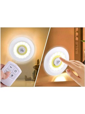 3lü Kumandalı Kabin LED Set Gece Lambası Mutfak Tezgah Altı Dolap Içi Kabin Altı Banyo Aydınlatması