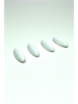 ModaSize 4 Adet Plastik Çengelli Eşarp ve Şal Iğnesi Beyaz 4 cm