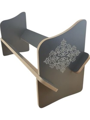 Masaüstü Portatif Işlemeli Desenli Kitaplık 45 cm x 14,5 cm x 21 cm (-, 21X14,5X45)