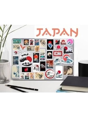 Art Katsushika Hokusai Telefon Laptop Notebook Tablet Defter Matara Stiker Etiket