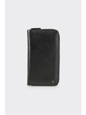 Elle Siyah Deri Erkek Cüzdan
