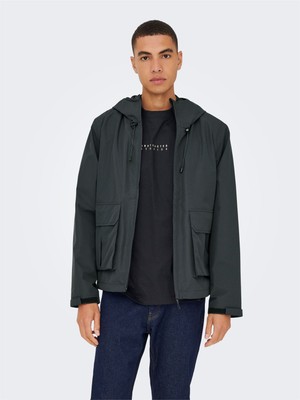 Only & Sons Onsdonny Lıfe Wr Jacket Otw Erkek Black Mont - 22034725