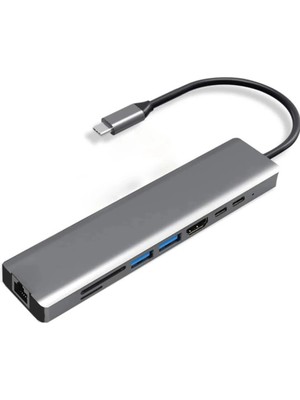 Eco Port Type-C To Hdtv Multifunction Adapter 8 Port Kablo