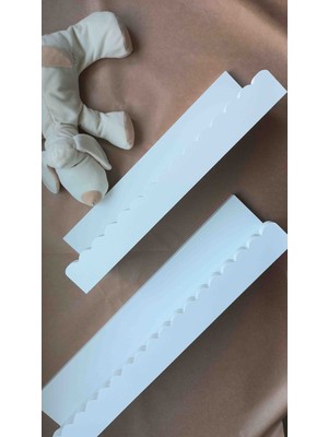 Beyaz 2li Montessori Bebek ve Çocuk Odası Kitaplık Duvar Rafı, Oda Aksesuarı (Mat Beyaz/60 ve 45 Cm)