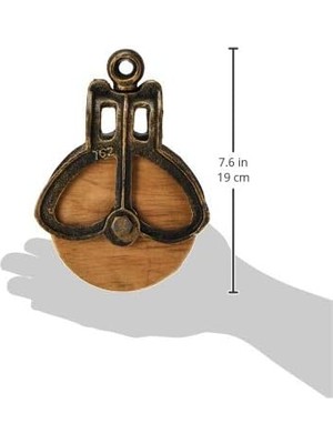 Ahşap ve Metalden Vintage Makara, Ölçüler: 12,5 x 6,5 x 18 Cm, 1 kg