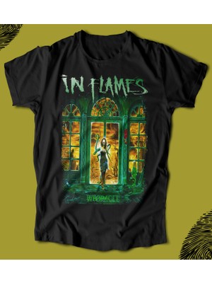 Butişört 'ın Flames - Whoracle'  Baskılı 'regular-Fit' Unisex Tişört