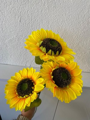 Elif Aksesuar Dal Ayçiçeği 3 Kafa 85 cm